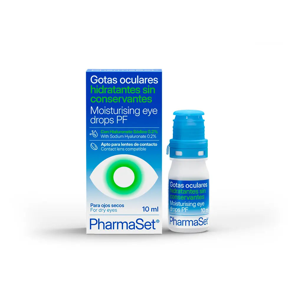 PHARMASET-Lágrimas oculares hidratantes PHARMASET sem conservantes 10 ml.-DrShampoo - Perfumaria e Cosmética