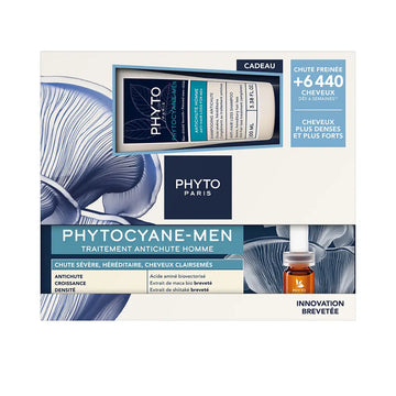 PHYTO-CONJUNTO PHYTOCYANE MEN ANTI-HAIR LOSS + SHAMPOO 2 peças.-DrShampoo - Perfumaria e Cosmética Image principale du produit