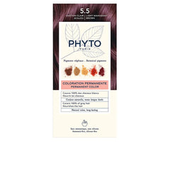 PHYTO-PHYTOCOLOR 55 Marrom Claro Mogno 4 u.-DrShampoo - Perfumaria e Cosmética