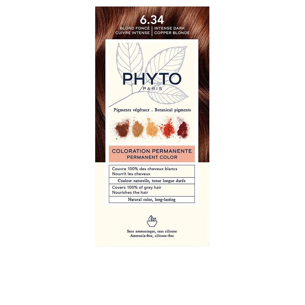 PHYTO-PHYTOCOLOR 634 Louro Cobre Escuro 4 u.-DrShampoo - Perfumaria e Cosmética