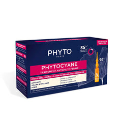 PHYTO-PHYTOCYANE tratamento para queda de cabelo feminina 12 x 5 ml-DrShampoo - Perfumaria e Cosmética