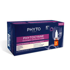 PHYTO-PHYTOCYANE tratamento progressivo para queda de cabelo feminino 12 x 5 ml-DrShampoo - Perfumaria e Cosmética