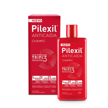 PILEXIL ANTI-HAIR LOSS shampoo de triple proteção 275 ml. Imagen secundaria del producto