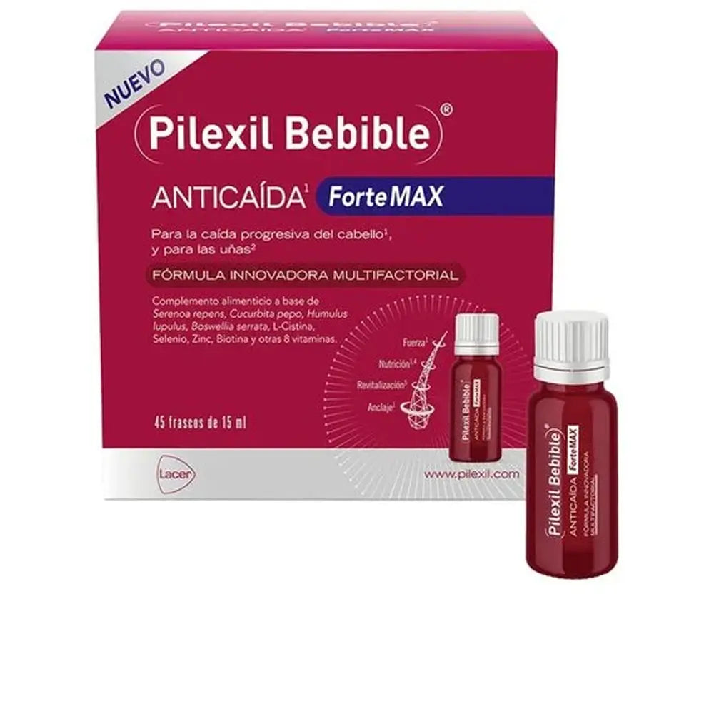 PILEXIL-PILEXIL FORTE MAX bebida antiqueda 45 u-DrShampoo - Perfumaria e Cosmética