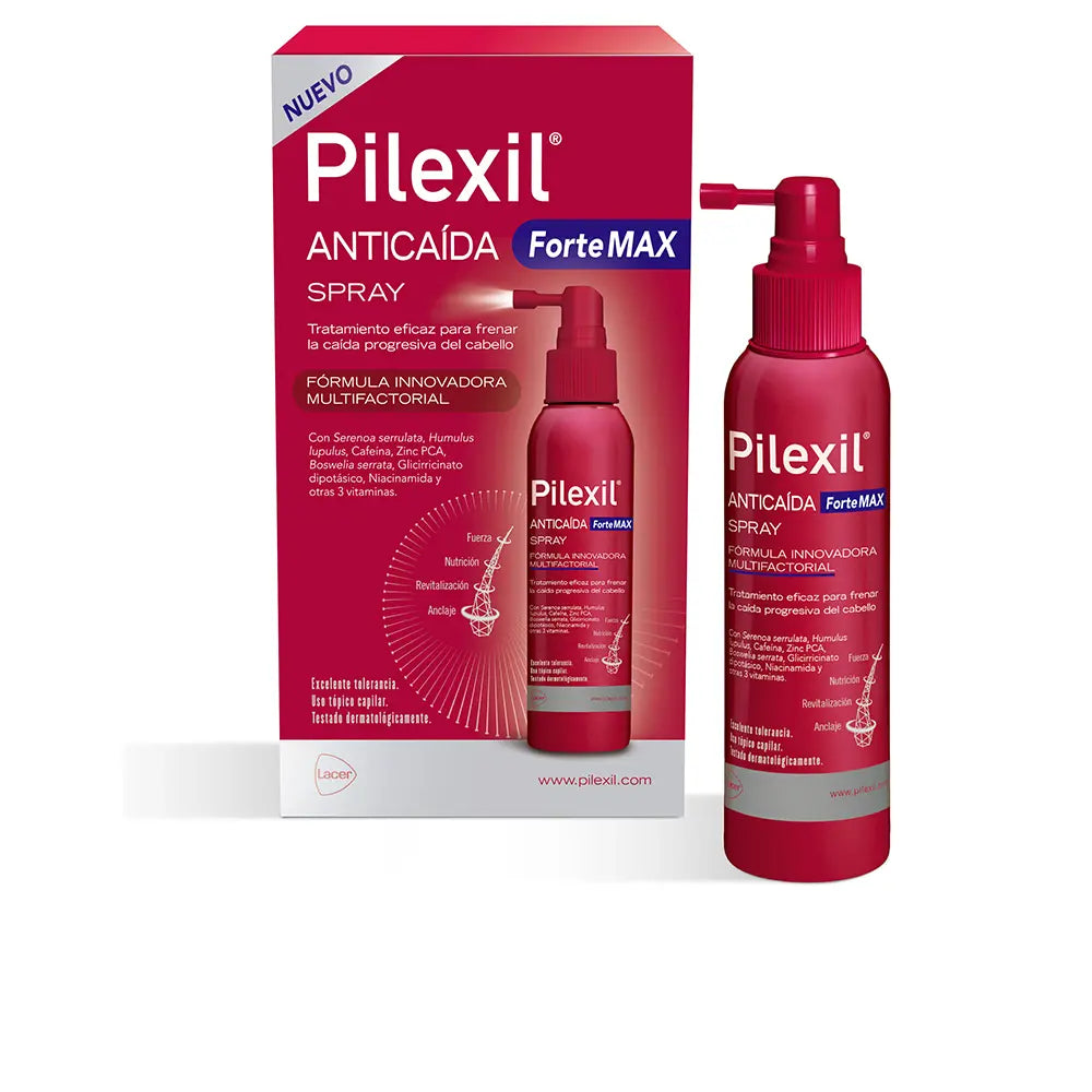 PILEXIL-PILEXIL FORTE MAX spray antiqueda de cabelo 120 ml.-DrShampoo - Perfumaria e Cosmética