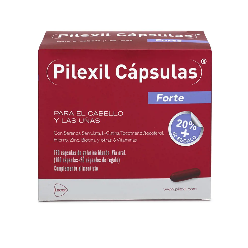 PILEXIL-PILEXIL FORTE cápsulas 120 u-DrShampoo - Perfumaria e Cosmética