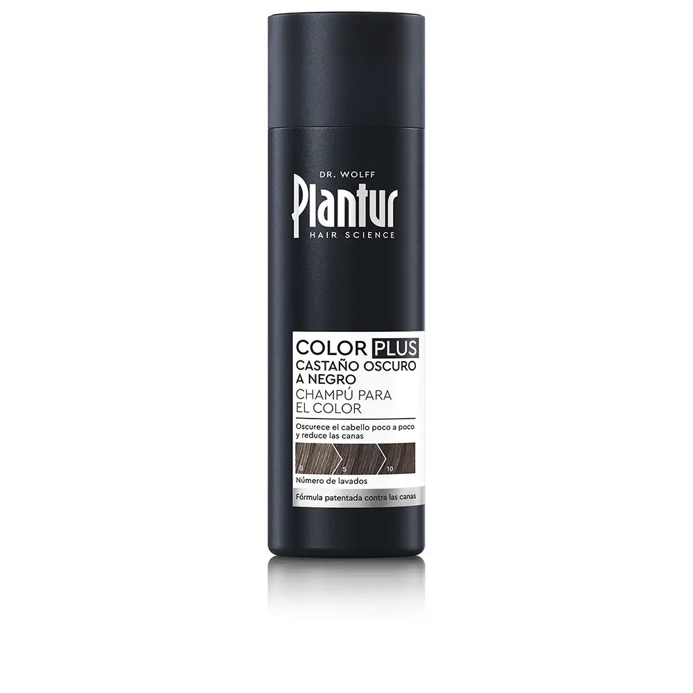 PLANTUR 39-COLOR PLUS castanho escuro a preto, shampoo tonalizante 200 ml-DrShampoo - Perfumaria e Cosmética