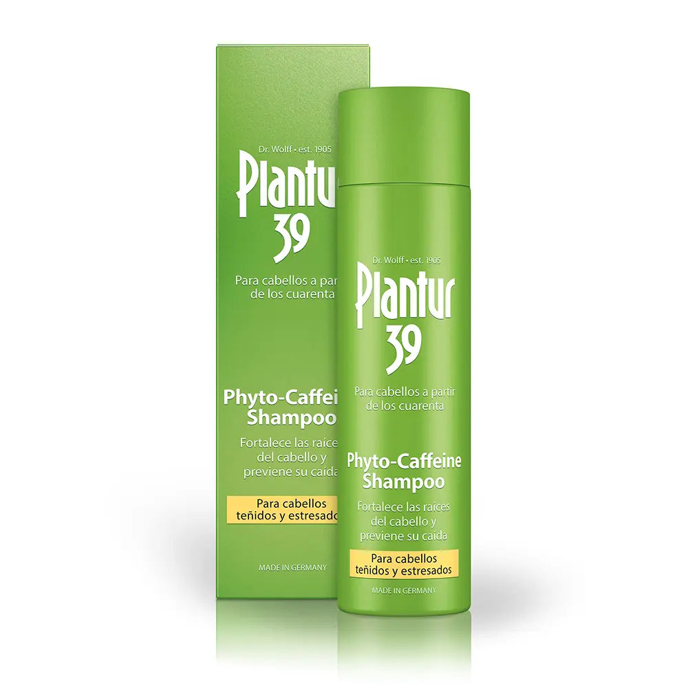 PLANTUR 39-Shampoo PHYTO-CAFFEINE para cabelos coloridos e estressados 250 ml-DrShampoo - Perfumaria e Cosmética