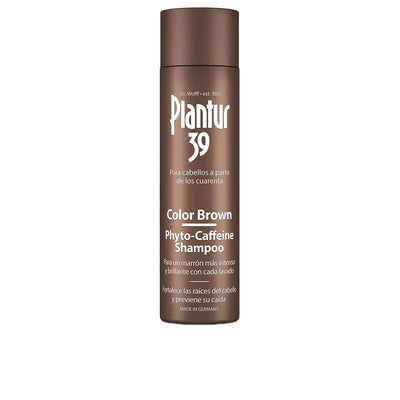 PLANTUR 39-Xampu antiqueda PHYTO-CAFÉINA COR CASTANHO para cabelo castanho 250 ml.-DrShampoo - Perfumaria e Cosmética