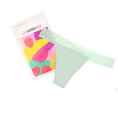 PLATANOMELÓN-Calcinha menstrual LACE THONG verde L-DrShampoo - Perfumaria e Cosmética