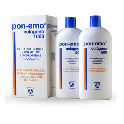 PON-EMO-PON-EMO COLLAGEN gel dermatológico e shampoo, embalagem com 2 x 500 ml-DrShampoo - Perfumaria e Cosmética