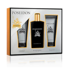 POSSEIDON-POSEIDON OURO OCEANO PARA HOMENS KIT 3 peças-DrShampoo - Perfumaria e Cosmética