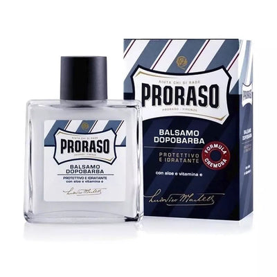 PRORASO-Bálsamo pós-barba BLUE aloés e vitamina E 100 ml-DrShampoo - Perfumaria e Cosmética