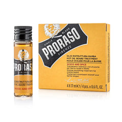 PRORASO-YELLOW Tratamento de óleo quente para barba 4 x 17 ml.-DrShampoo - Perfumaria e Cosmética