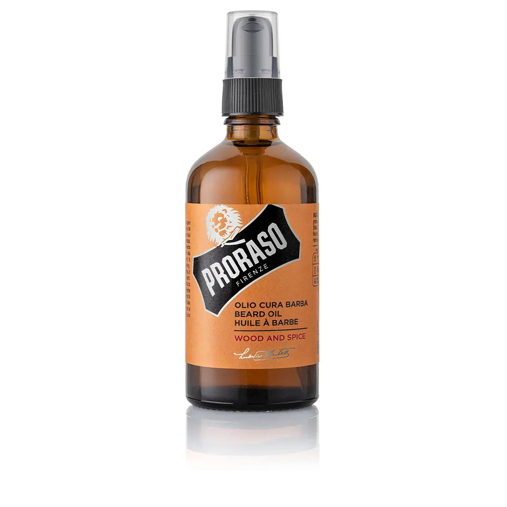 PRORASO-óleo de barba WOOD AND SPICE 100 ml-DrShampoo - Perfumaria e Cosmética