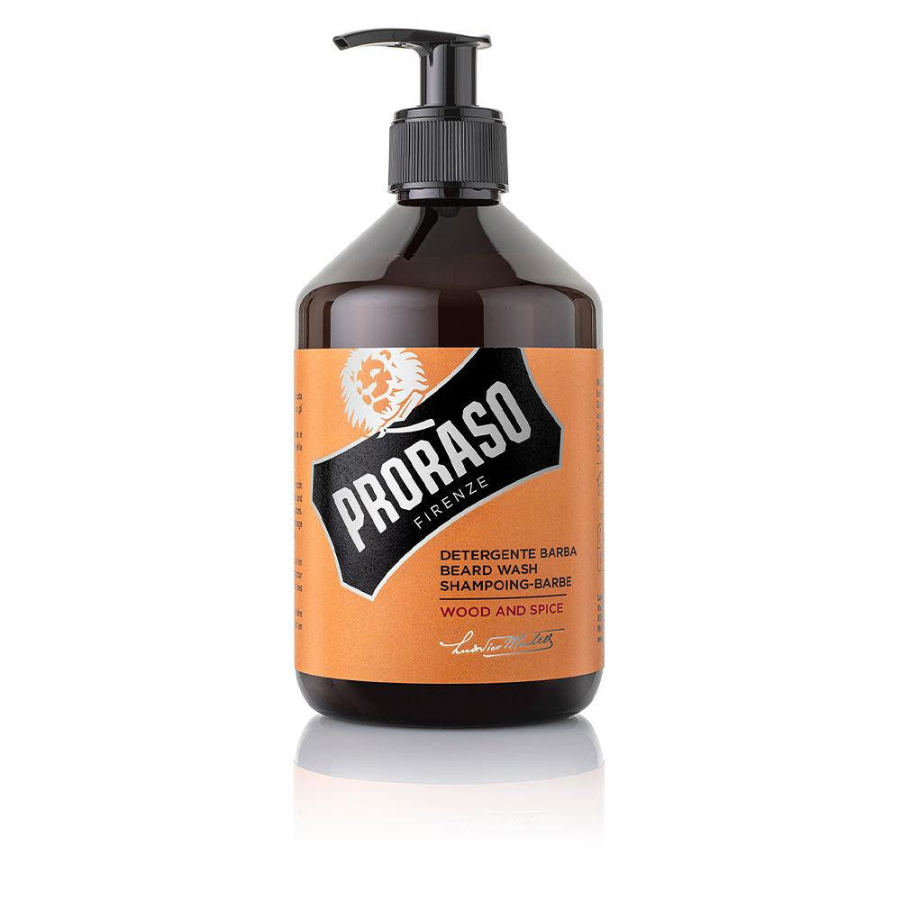 PRORASO-shampoo de barba WOOD AND SPICE 500 ml-DrShampoo - Perfumaria e Cosmética