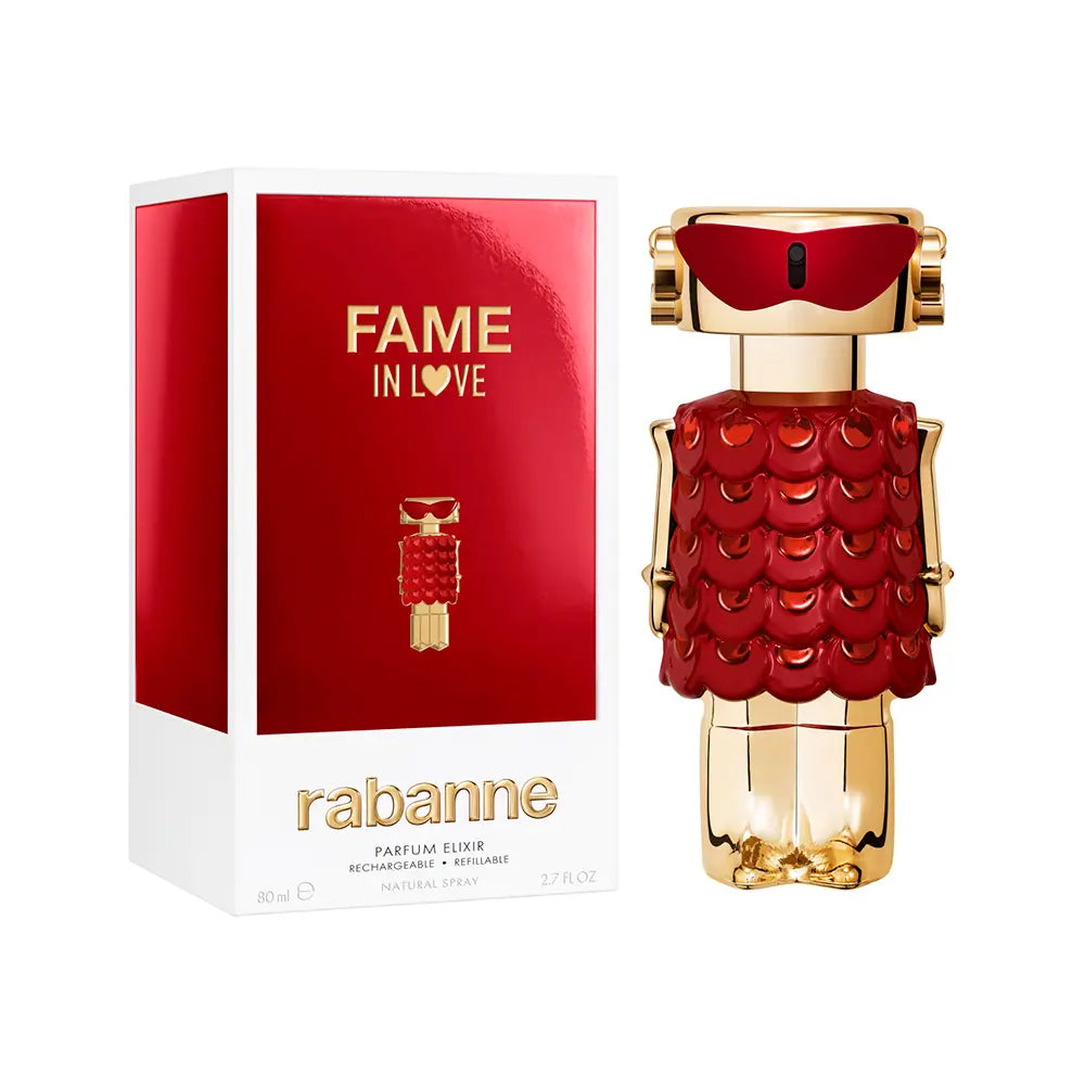 RABANNE-FAME IN LOVE PARFUM ELIXIR edp vaporizador recarregável 80 ml-DrShampoo - Perfumaria e Cosmética