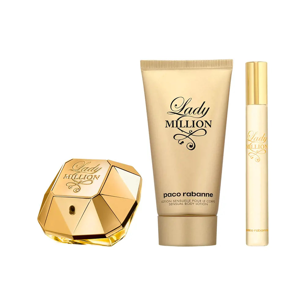 RABANNE-LADY MILLION CONJUNTO 3 peças.-DrShampoo - Perfumaria e Cosmética