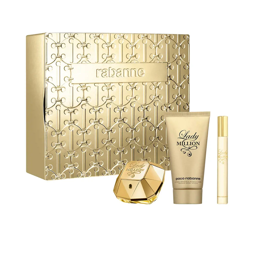 RABANNE-LADY MILLION CONJUNTO 3 peças.-DrShampoo - Perfumaria e Cosmética