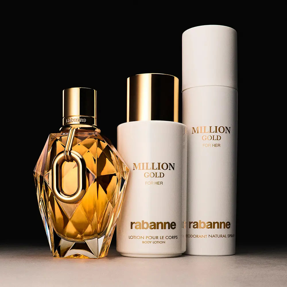 RABANNE-LOÇÃO CORPORAL MILLION GOLD FOR HER 200 ml.-DrShampoo - Perfumaria e Cosmética