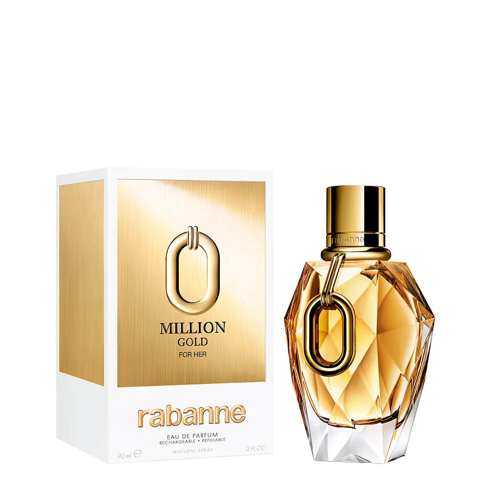 RABANNE-MILLION GOLD FOR HER vaporizador recarregável eau de parfum 90 ml-DrShampoo - Perfumaria e Cosmética