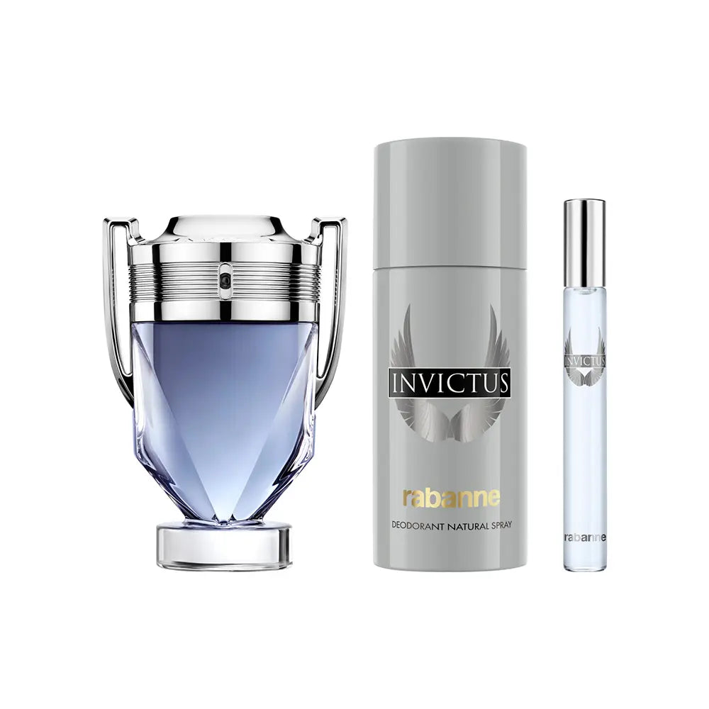 RABANNE-case de 3 peças INVICTUS-DrShampoo - Perfumaria e Cosmética