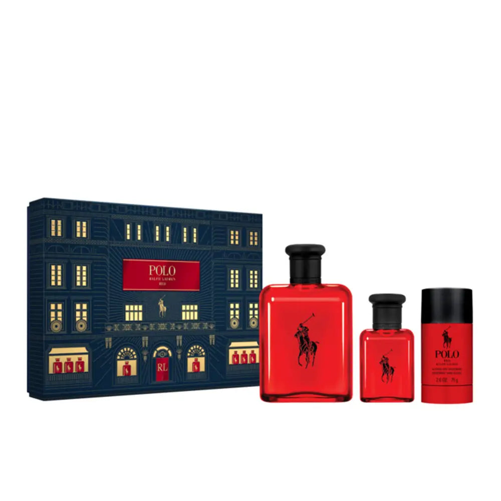 RALPH LAUREN-Capa Vermelha para Polo 3 peças-DrShampoo - Perfumaria e Cosmética