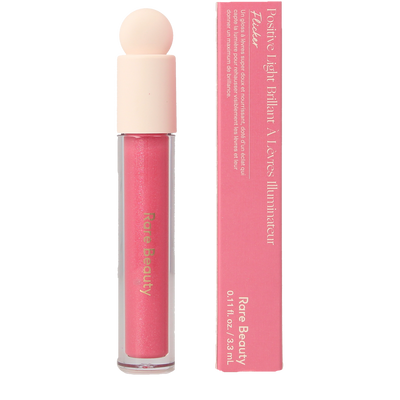RARE BEAUTY-POSITIVE LIGHT gloss labial iluminador #Flicker 3,3 ml-DrShampoo - Perfumaria e Cosmética