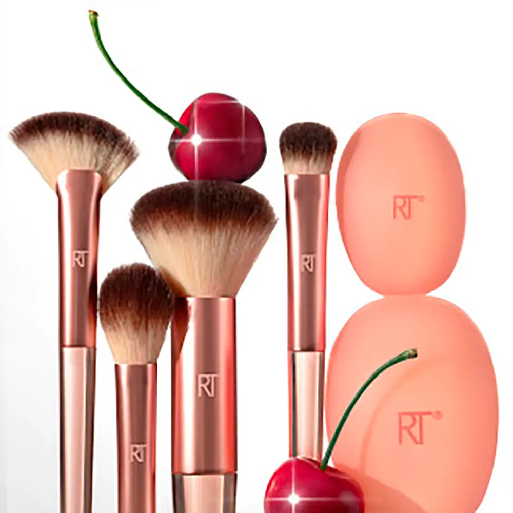 REAL TECHNIQUES-CHERRY ON TOP UM TOM MAIS BRILHANTE BASE CASE 6 pcs.-DrShampoo - Perfumaria e Cosmética