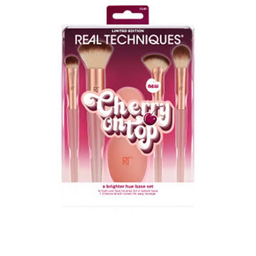 REAL TECHNIQUES-CHERRY ON TOP UM TOM MAIS BRILHANTE BASE CASE 6 pcs.-DrShampoo - Perfumaria e Cosmética Imagem principal do produto
