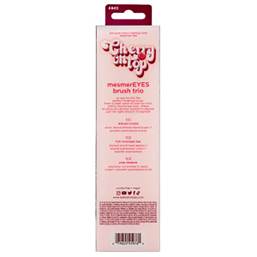 REAL TECHNIQUES-CHERRY ON TOP pincéis mesmereyes trio 3 u.-DrShampoo - Perfumaria e Cosmética