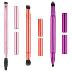 REAL TECHNIQUES-DOUBLE TIME BRUSH + LAST CASE 4 pcs.-DrShampoo - Perfumaria e Cosmética