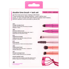 REAL TECHNIQUES-DOUBLE TIME BRUSH + LAST CASE 4 pcs.-DrShampoo - Perfumaria e Cosmética