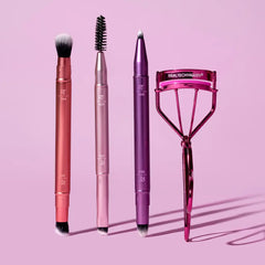 REAL TECHNIQUES-DOUBLE TIME BRUSH + LAST CASE 4 pcs.-DrShampoo - Perfumaria e Cosmética