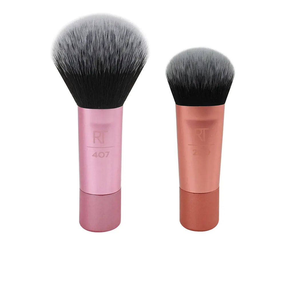 REAL TECHNIQUES-LOTE MINI BRUSH DUO 2 unidades.-DrShampoo - Perfumaria e Cosmética