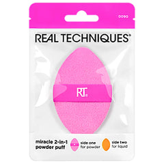 REAL TECHNIQUES-MIRACLE 2 EM 1 esponja de pó 1 u.-DrShampoo - Perfumaria e Cosmética