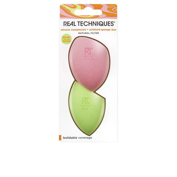 REAL TECHNIQUES-MIRACLE COMPLEXION + AIRBLEND sponge duo limited edition 2 u-DrShampoo - Perfumaria e Cosmética Imagem principal do produto