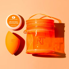 REAL TECHNIQUES-MIX DE MILAGRES + CAIXA DE LIMPEZA 3 peças.-DrShampoo - Perfumaria e Cosmética