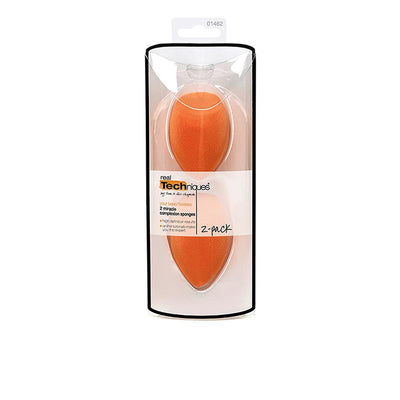 REAL TECHNIQUES-Pacote de esponjas MIRACLE COMPLEXION duo-DrShampoo - Perfumaria e Cosmética