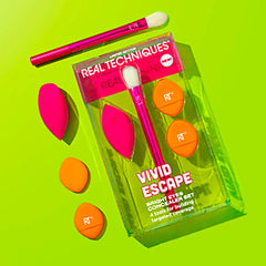 REAL TECHNIQUES-VIVID ESCAPE BRIGHT EYES CÔNCEALER CASE 4 pcs.-DrShampoo - Perfumaria e Cosmética