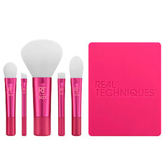 REAL TECHNIQUES-VIVID ESCAPE GLOW-TO-GO CASE 5 pcs.-DrShampoo - Perfumaria e Cosmética