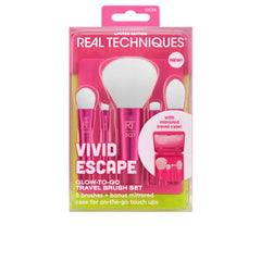 REAL TECHNIQUES-VIVID ESCAPE GLOW-TO-GO CASE 5 pcs.-DrShampoo - Perfumaria e Cosmética