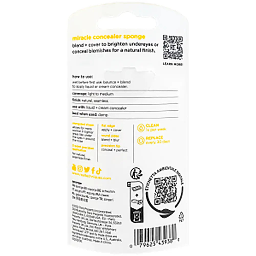 REAL TECHNIQUES-esponja de corretivo MIRACLE 1 unid.-DrShampoo - Perfumaria e Cosmética