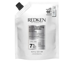 CONCENTRADO DE LIGAÇÃO ÁCIDA Refil de shampoo profissional sem sulfato para cabelos danificados 500 ml.