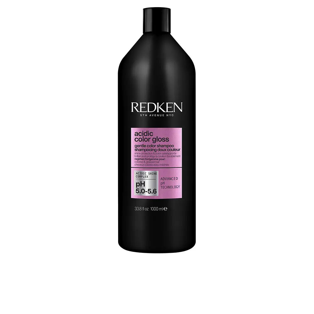 REDKEN-SHAMPOO SEM SULFATO ACIDIC COLOR GLOSS realça o brilho da sua cor 1000 ml.-DrShampoo - Perfumaria e Cosmética