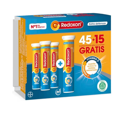 REDOXON-REDOXON EXTRA DEFENSAS comprimidos efervescentes 45 + 15 60 unidades.-DrShampoo - Perfumaria e Cosmética