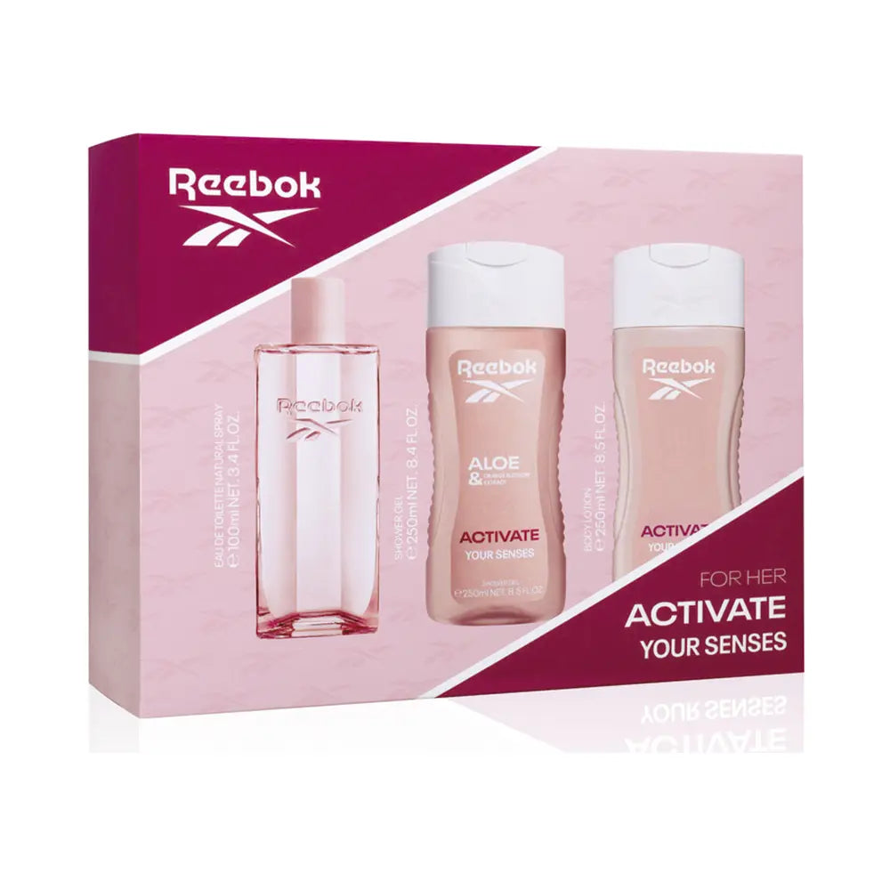 REEBOK-ATIVE SEUS SENTIDOS MULHER BOLSA 3 pcs.-DrShampoo - Perfumaria e Cosmética