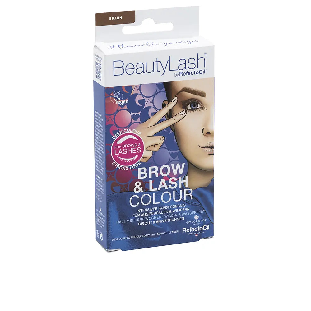 REFECTOCIL-BEAUTYLASH BROW LASH COLOUR kit de coloração para sobrancelhas e cílios Castanho Médio 1 unidade.-DrShampoo - Perfumaria e Cosmética