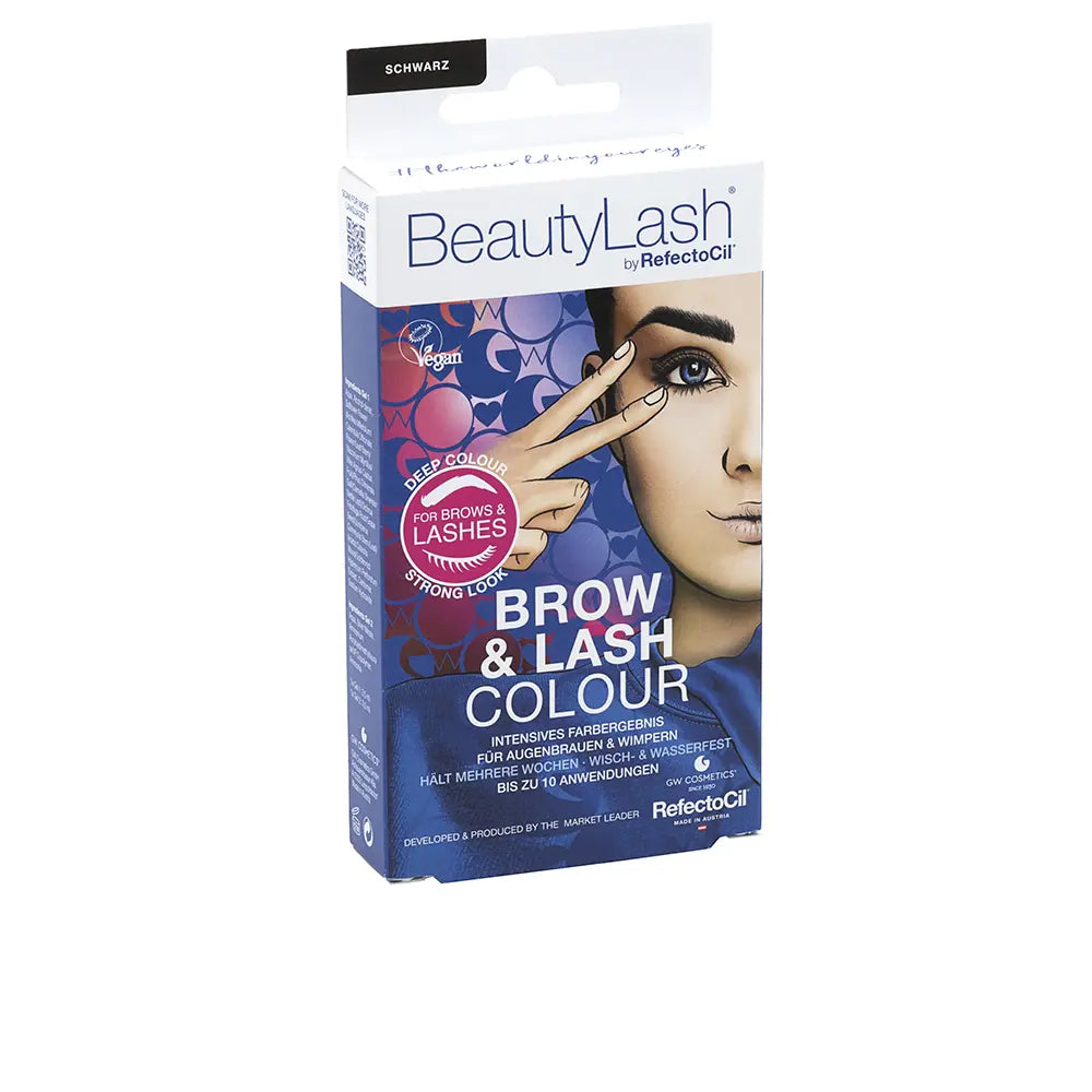 REFECTOCIL-BEAUTYLASH BROW LASH COLOUR kit de coloração para sobrancelhas e cílios Preto 1 unidade.-DrShampoo - Perfumaria e Cosmética