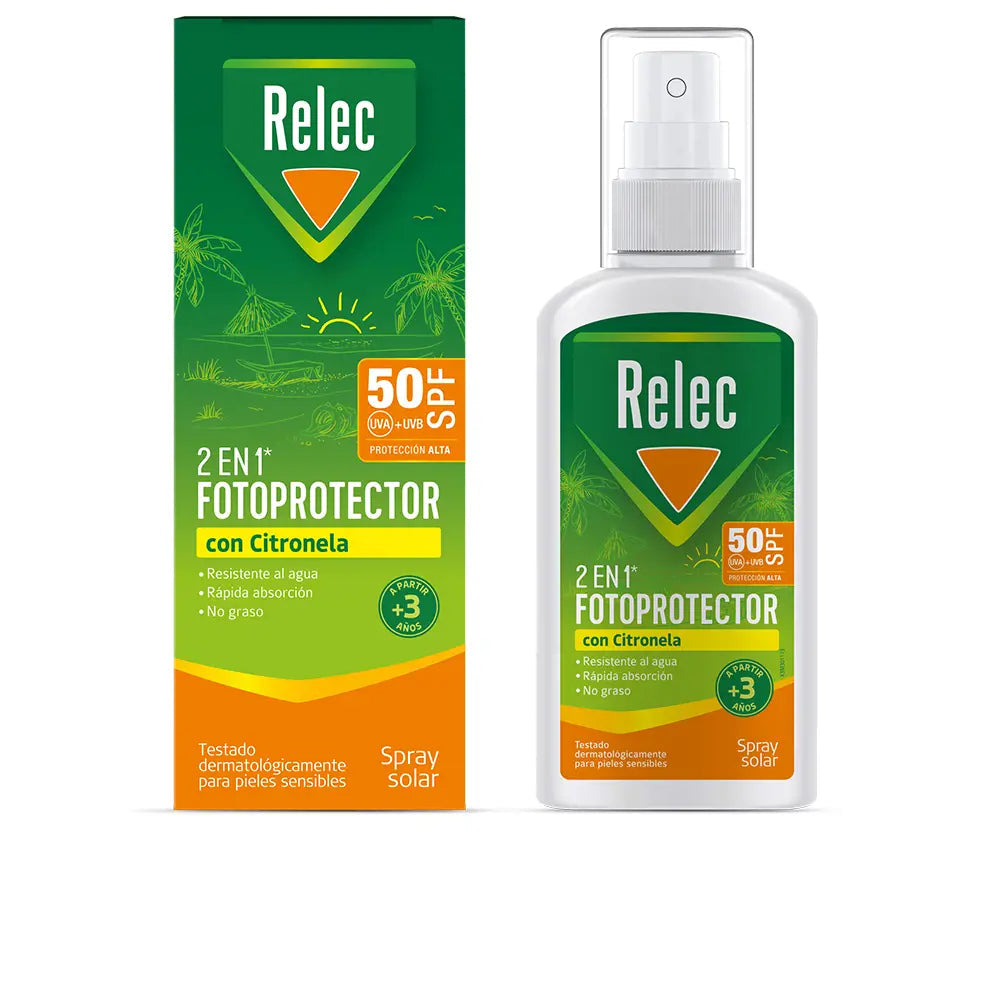 RELEC-em 1 FOTOPROTETOR solar citronela spray SPF50 100 ml-DrShampoo - Perfumaria e Cosmética